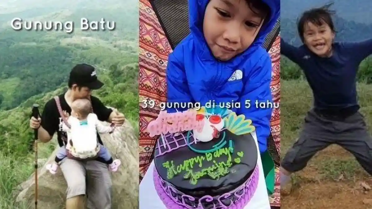 KISAH Bocah Cilik 5 Tahun Sudah Taklukan 39 Puncak Gunung, Candu Saat Daki Gunung Sikunir
