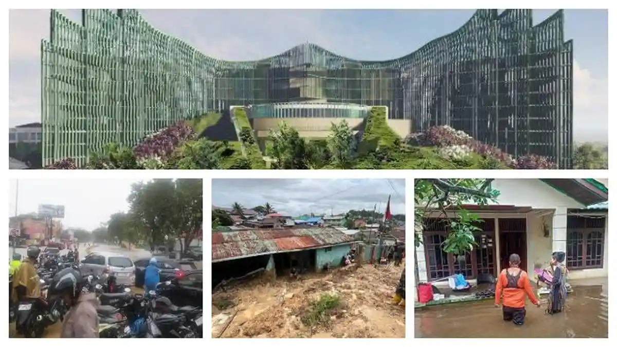 Pak Jokowi, 2 Daerah Penyangga Nusantara Dilanda Banjir dan Longsor Jelang Upacara HUT RI di IKN
