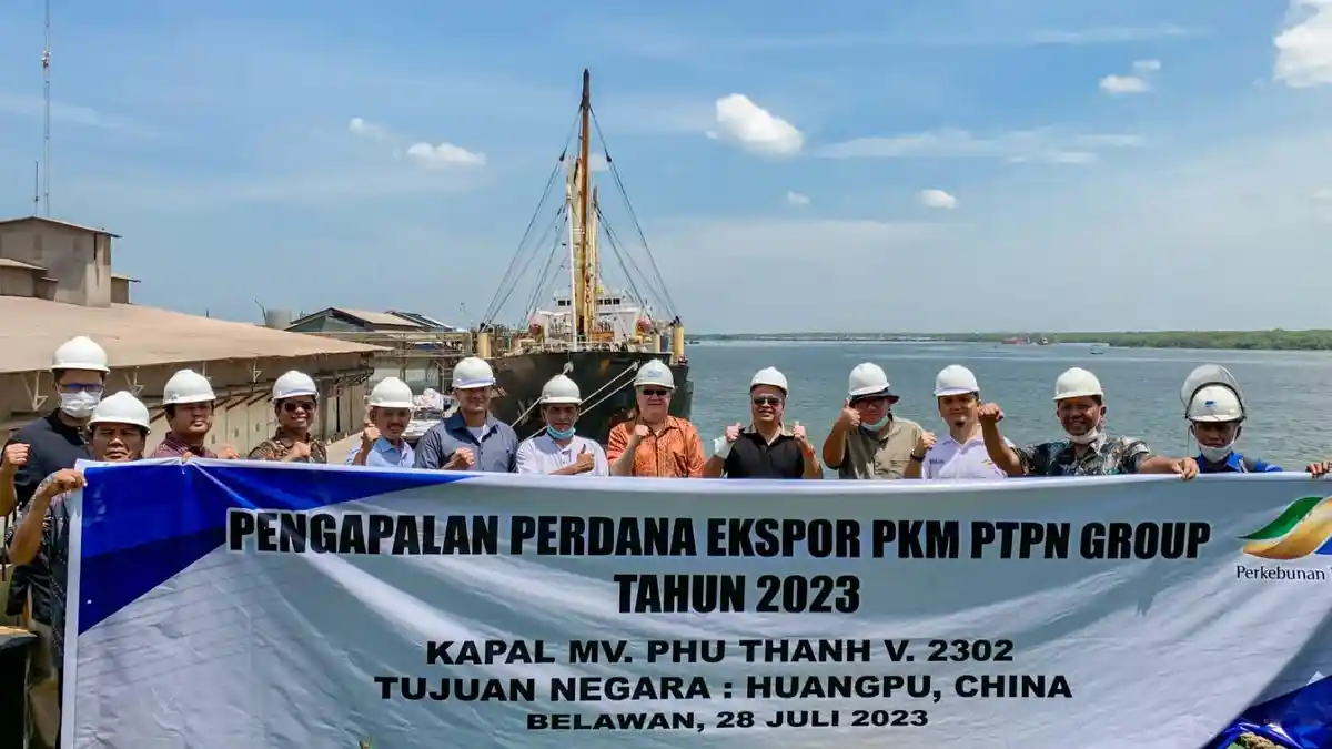 Holding Perkebunan Nusantara Ekspor Perdana Palm Kernel Expeller ke China Senilai Rp 18,2 Miliar