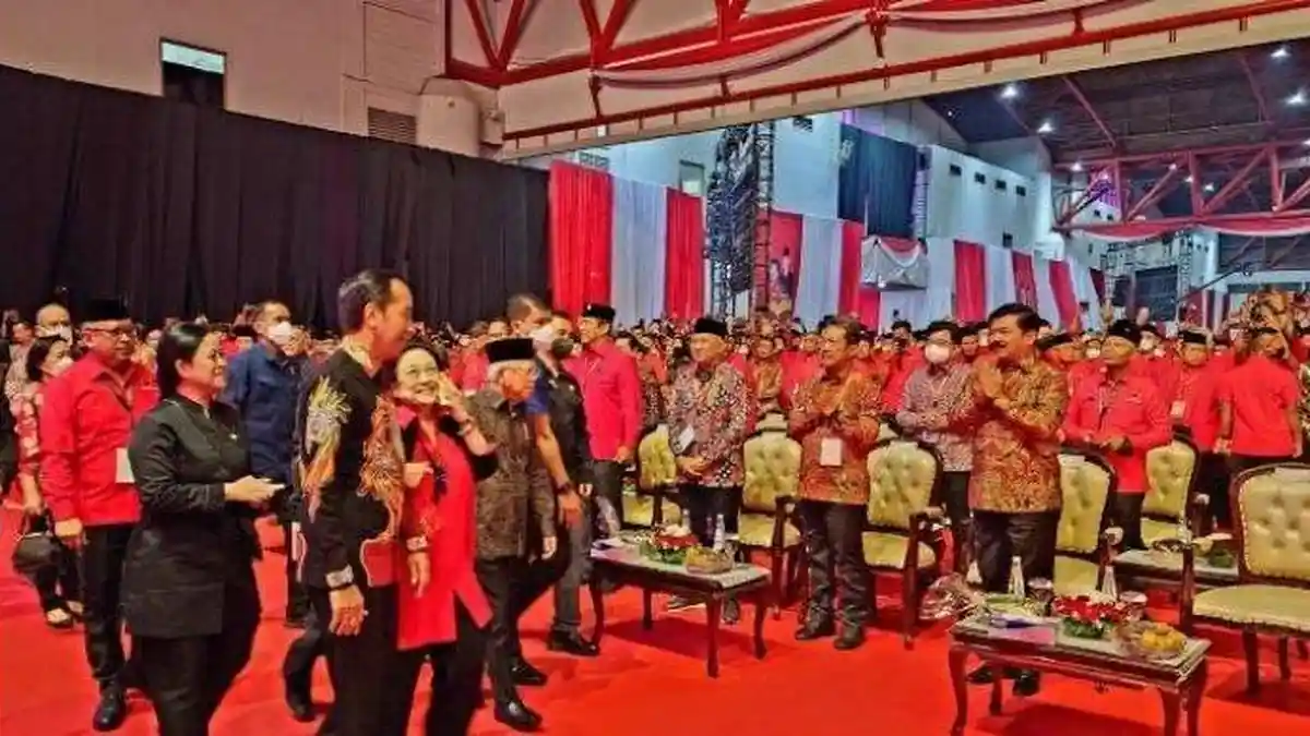 Daftar Lengkap 14 Menteri Kabinet Jokowi yang Hadiri Ultah Emas PDIP Hari Ini