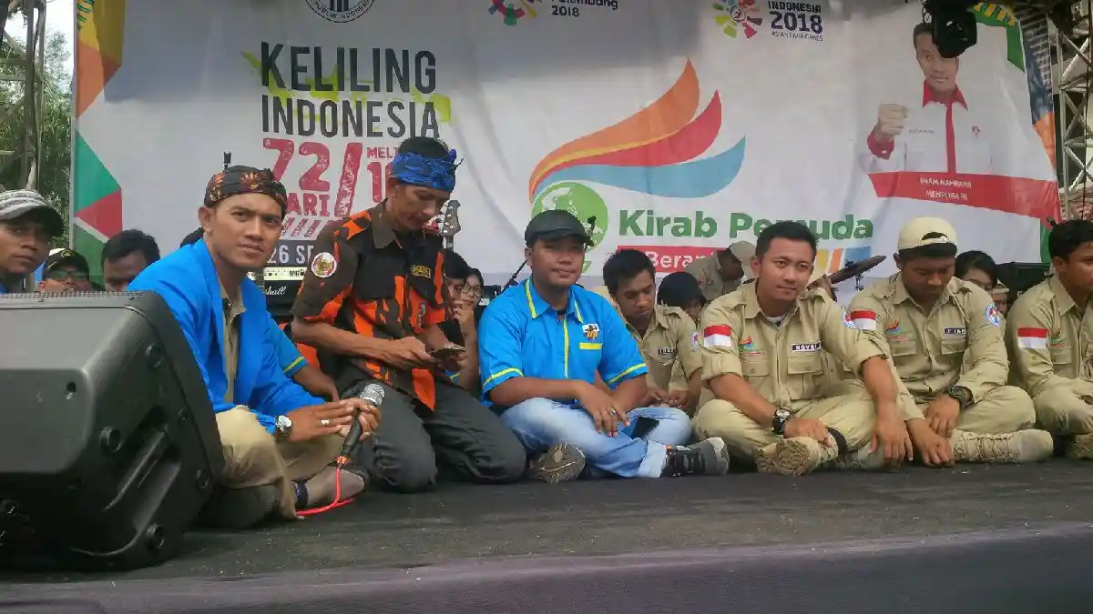 Kirab Pemuda 2017 Sudah Sampai di Kota Cilegon Banten