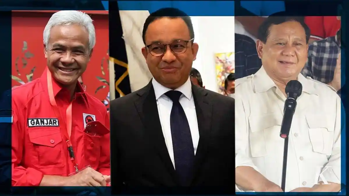 Survei Litbang Kompas, Elektabilitas Ganjar Beda Tipis dengan Prabowo, Anies Tertinggal Jauh
