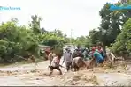 Dusun Propok Sumbawa Banjir, Arus Lalu Lintas Sempat Macet
