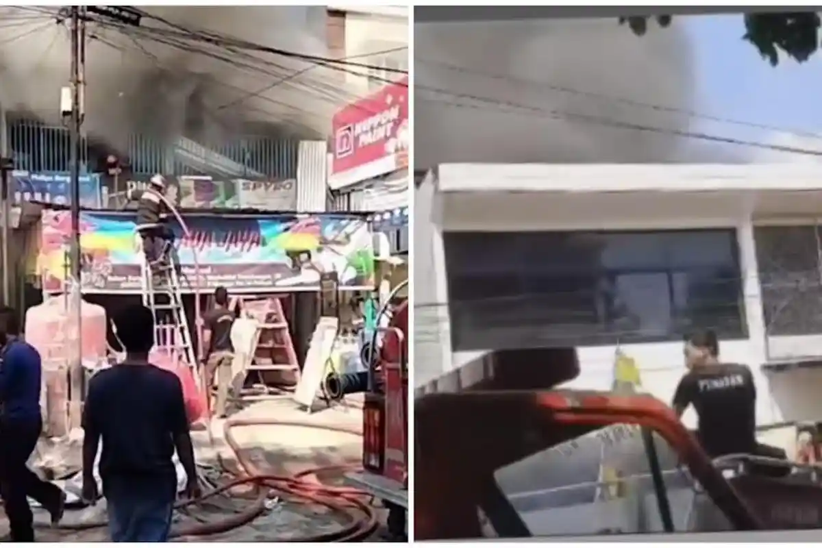 Damkar Palopo Duga Penyebab Kebakaran Toko Bangunan Adi Jaya Karena Korsleting Listrik