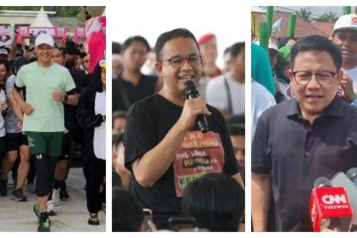 Kampanye Akhir Pekan: Ganjar Lari Pagi di Jakarta, Anies ke Lampung, Cak Imin di Pasuruan