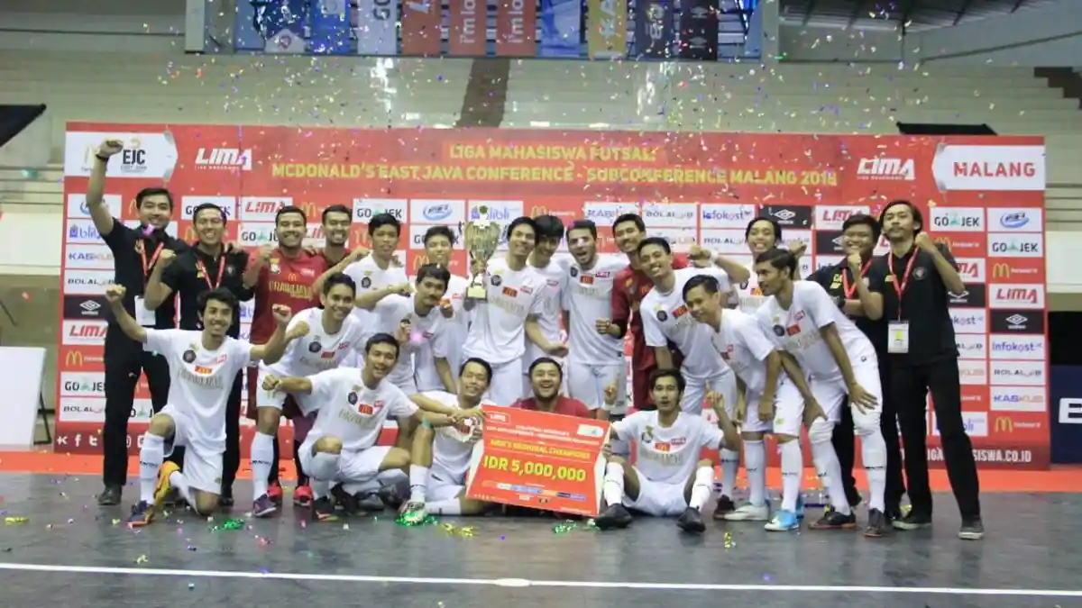 Universitas Brawijaya Juara LIMA Futsal EJC Malang 2018