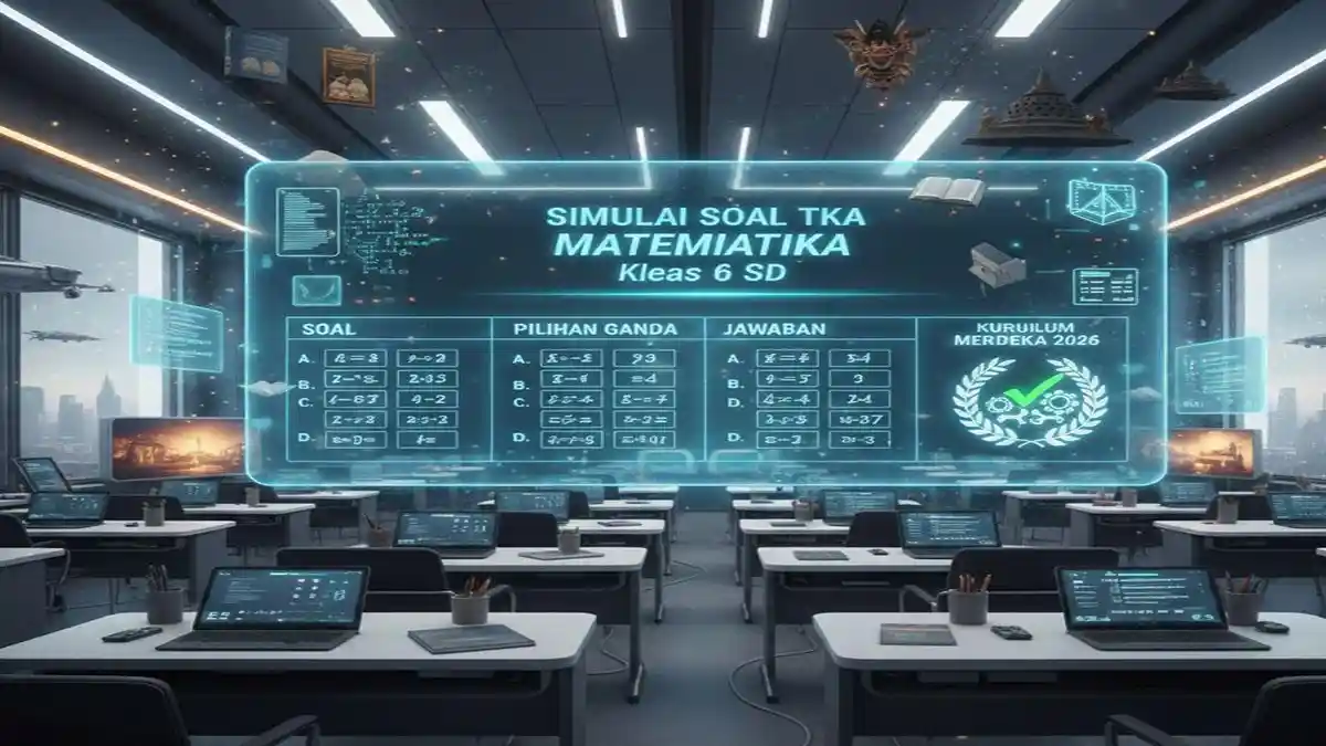 Simulasi Soal TKA Matematika Kelas 6 SD dan Jawaban Kurikulum Merdeka 2026