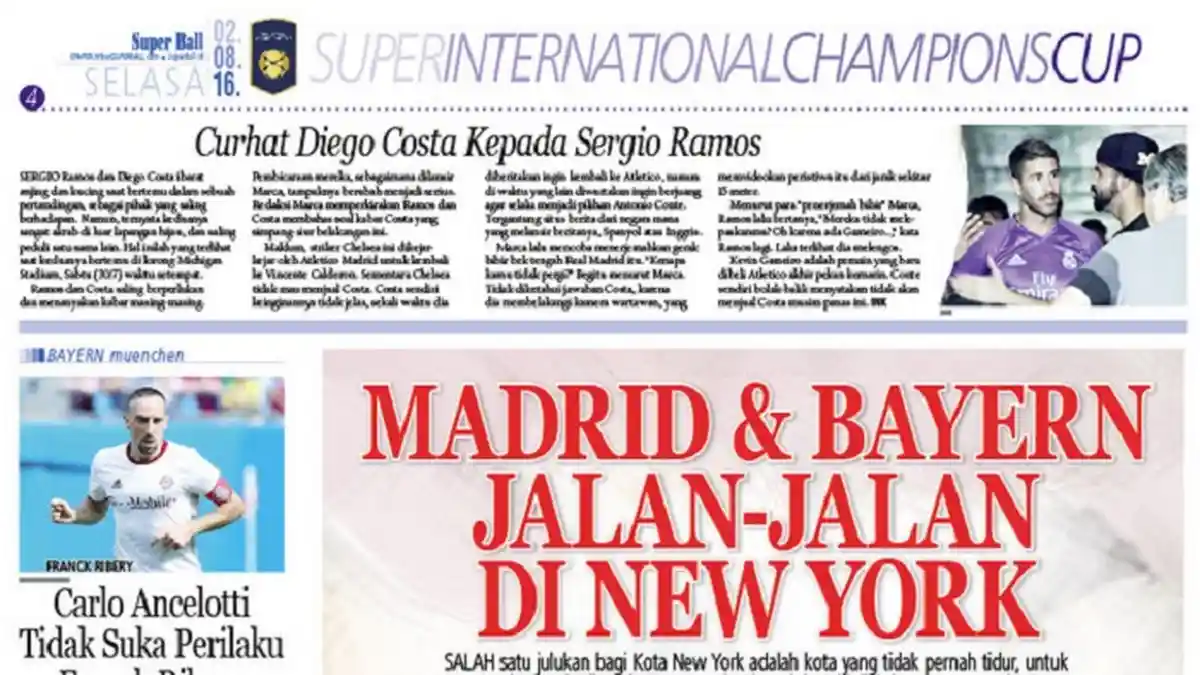 Pemain Real Madrid dan Bayern Muenchen Keliling New York