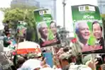 Kemeriahan Pendukung Ganjar-Mahfud saat Mengiring Pendaftaran Pilpres 2024