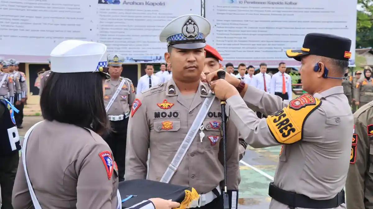 Polres Melawi Menggelar Apel Gelar Pasukan Operasi Zebra Kapuas 2024