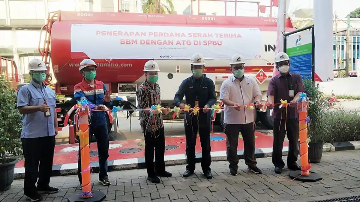 Digitalisasi SPBU, Pertamina Resmikan Penerimaan Perdana SPBU dengan ATG Custody