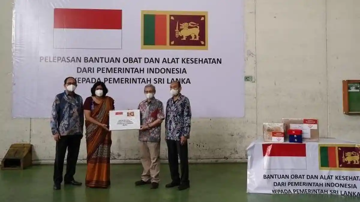 Indonesia Kirim Bantuan Obat dan Alat Kesehatan Senilai Rp 22,1 Miliar ke Sri Lanka