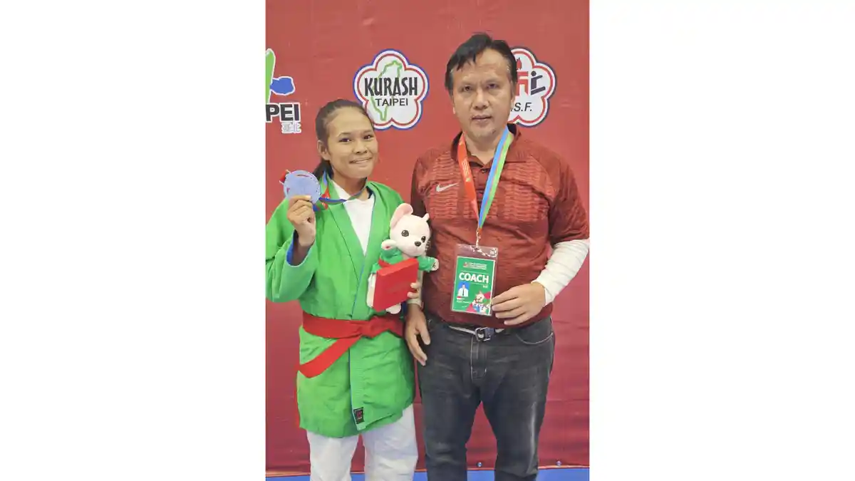 Atlet Kurash Sumut Hairani Evelin Raih Medali Perak di Taiwan