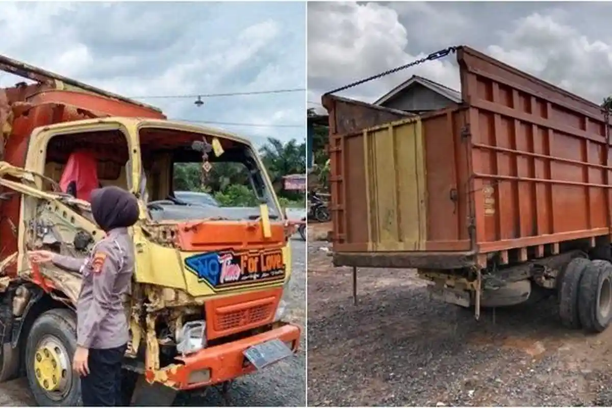 Kecelakaan Maut Pukul 06.00 WIB, 3 Orang Tewas, Truk Angkut Buruh Pabrik Tabrakan Adu Kambing
