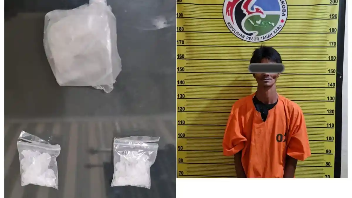 Kantongi 2 Paket Sabu, Dido Diringkus Satnarkoba Polres Tanah Karo