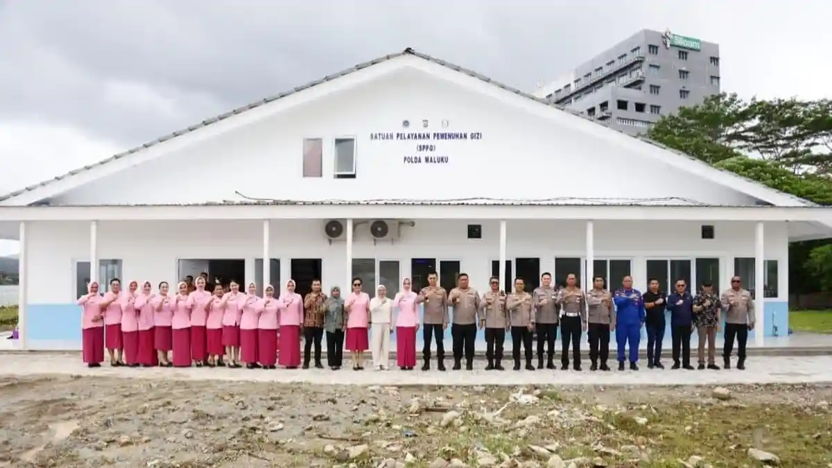 Resmikan Gedung SPPG Polda Maluku, Dadang Hartanto: Kebersihan Harus Diperhatikan