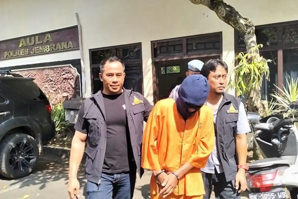 Incar Kunci Nyantol dan Ibu-Ibu Bawa Tas, Pelaku Curanmor dan Jambret Tas Diamankan Polres Jembrana