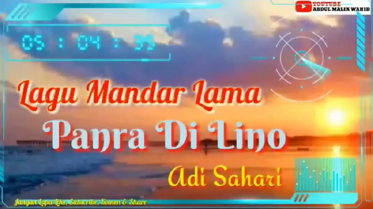 Lirik Lagu Mandar Panra di Lino