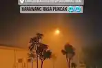 Bukan Puncak, Muncul Kabut di Karawang Bikin Viral