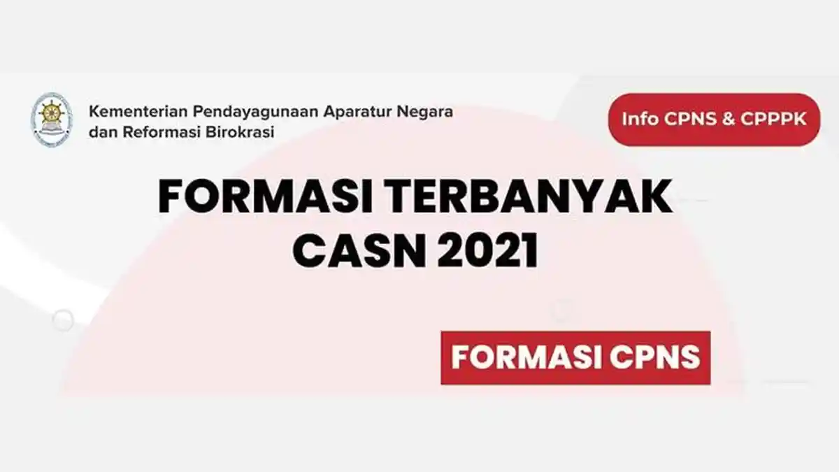 Daftar Formasi Terbanyak CPNS dan PPPK 2021, dari Penjaga Tahanan hingga Perawat