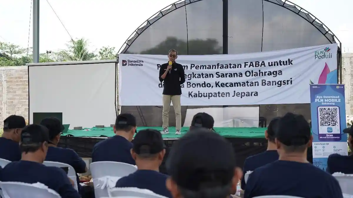 Tingkatkan Sarana Olahraga di Desa Bondo Jepara, PLN Manfaatkan FABA