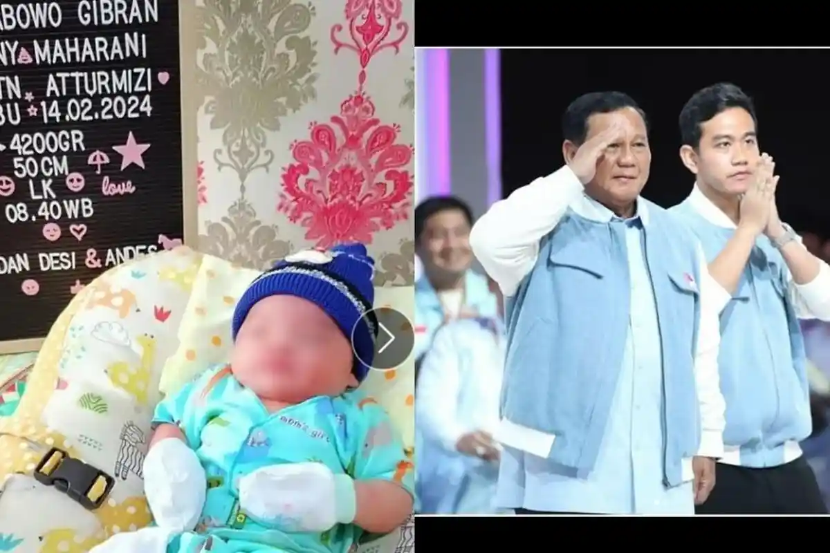 Unik! Lahir Saat Pemilu 2024, Bayi Ini Diberi Nama M Prabowo Gibran, Warganet Doakan Kebaikan