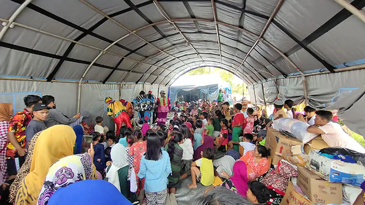 POSKO Pengungsi Kebakaran di Asahan Tak Punya Toilet Umum, Para Ibu Bingung Mandi dan Buang Air