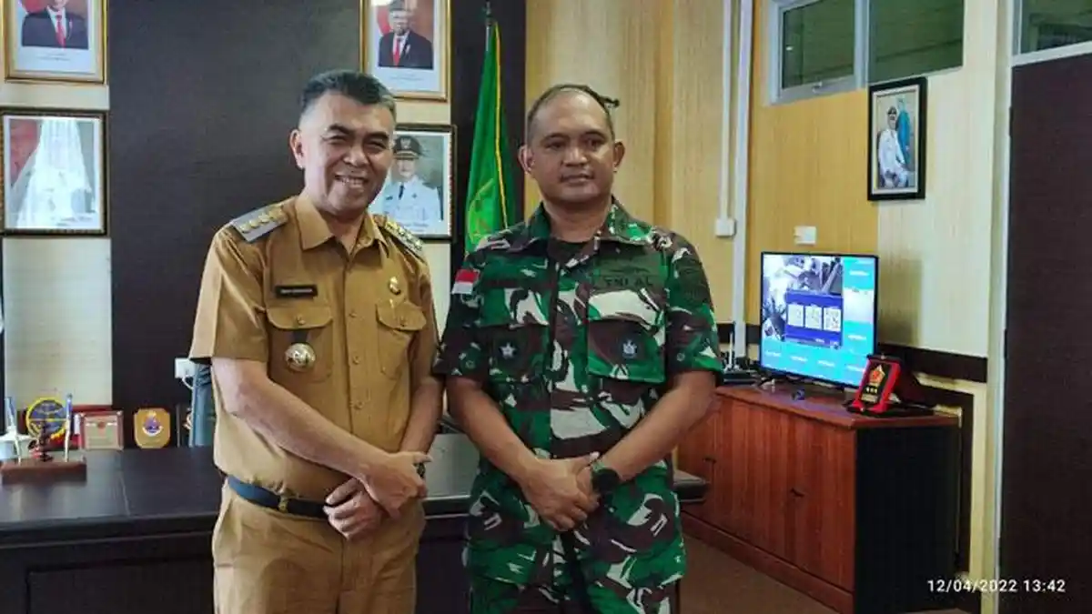 Bupati Wan Siswandi Ajak Danlanal Ranai Arif Prasetyo Bangun Natuna lewat Pertahanan