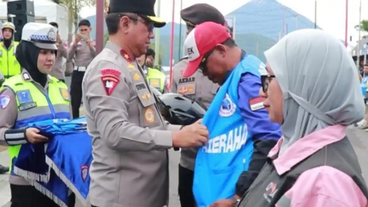 Polda Malut Gandeng 200 Ojol Ternate untuk Jaga Keamanan dan Ketertiban
