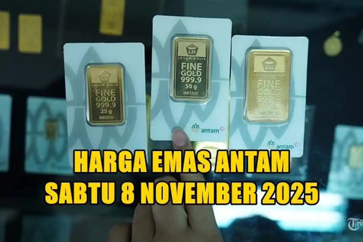 Harga Emas Antam Hari Ini Sabtu 8 November 2025