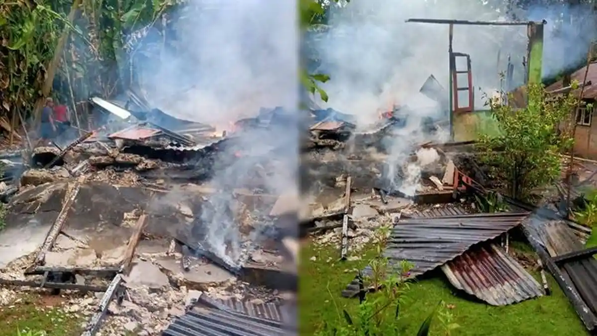 Breaking News: Rumah Milik Keluarga Manumpil-Sampingan di Batunderang Ludes Terbakar