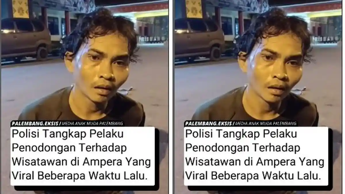 BREAKING NEWS : Pemalak Wisatawan di Jembatan Ampera Ditangkap, Pelaku Minta Maaf