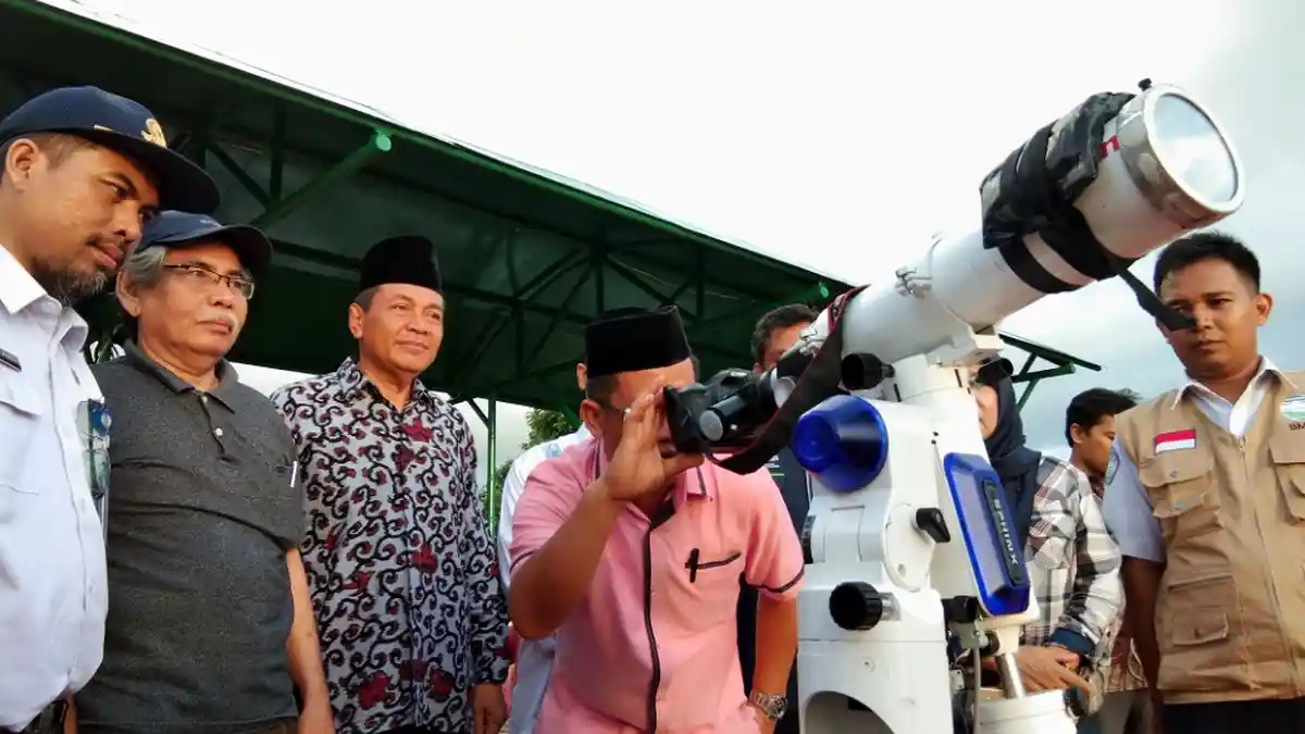 Hari Ini Sidang Isbat, Kemenag Lampung Lakukan Rukyatul Hilal di Canti, Lampung Selatan