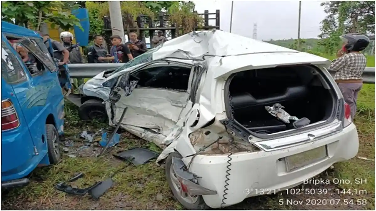 Lakalantas di Jalinsum Muratara, Satu Penumpang Angkot Tewas Susul Korban Sebelumnya Anggota Polisi