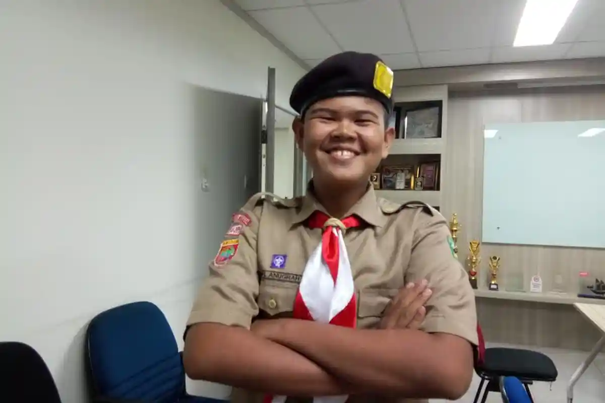 Gabung di Ekskul Ambalan Baji Areng, Anugrah Hendro Harap Jadi Pria Berkarakter