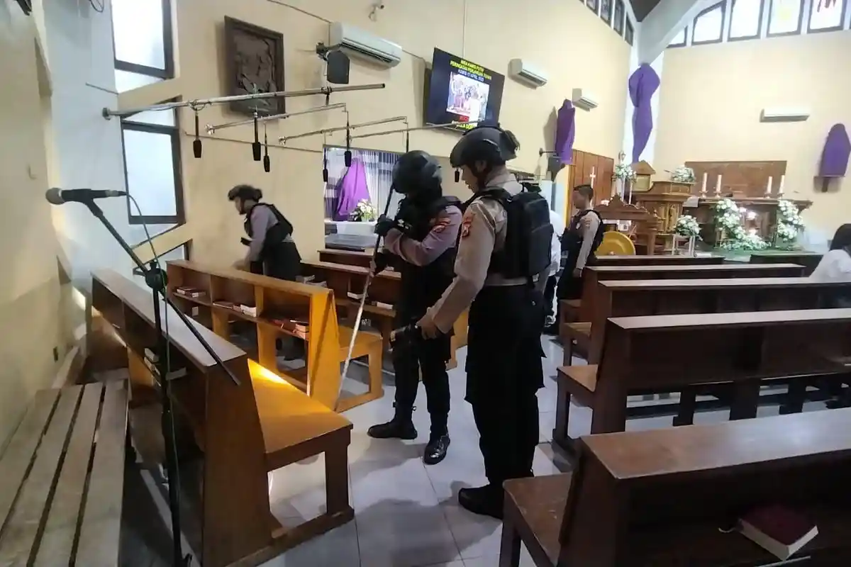Pengamanan di Gereja Bojonegoro, Polisi Pastikan Perayaan Jumat Agung dan Paskah Aman dan Damai