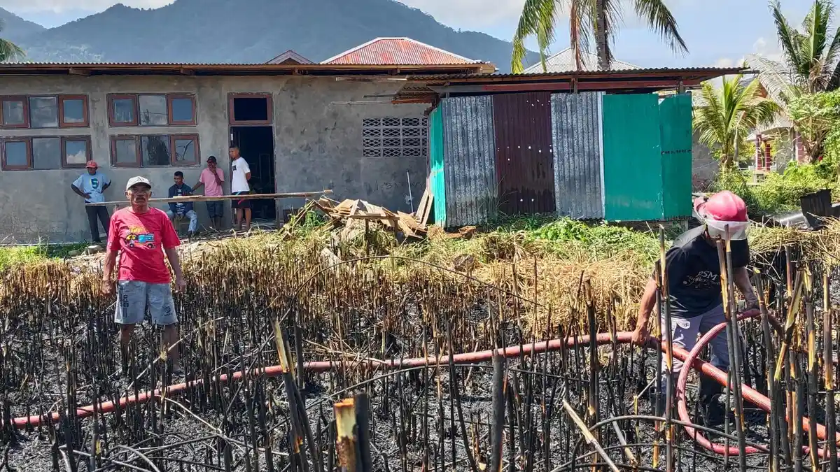 Lahan  di Kelurahan Tuguwaji Tidore Terbakar, Ini Penyebabnya