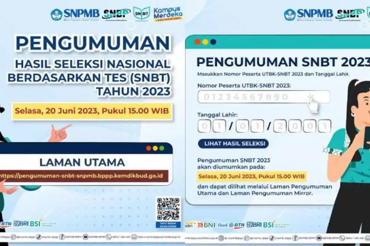 Hasil UTBK SNBT Diumumkan Sore Ini, Akses pengumuman-snbt-snpmb.bppp.kemdikbud.go.id