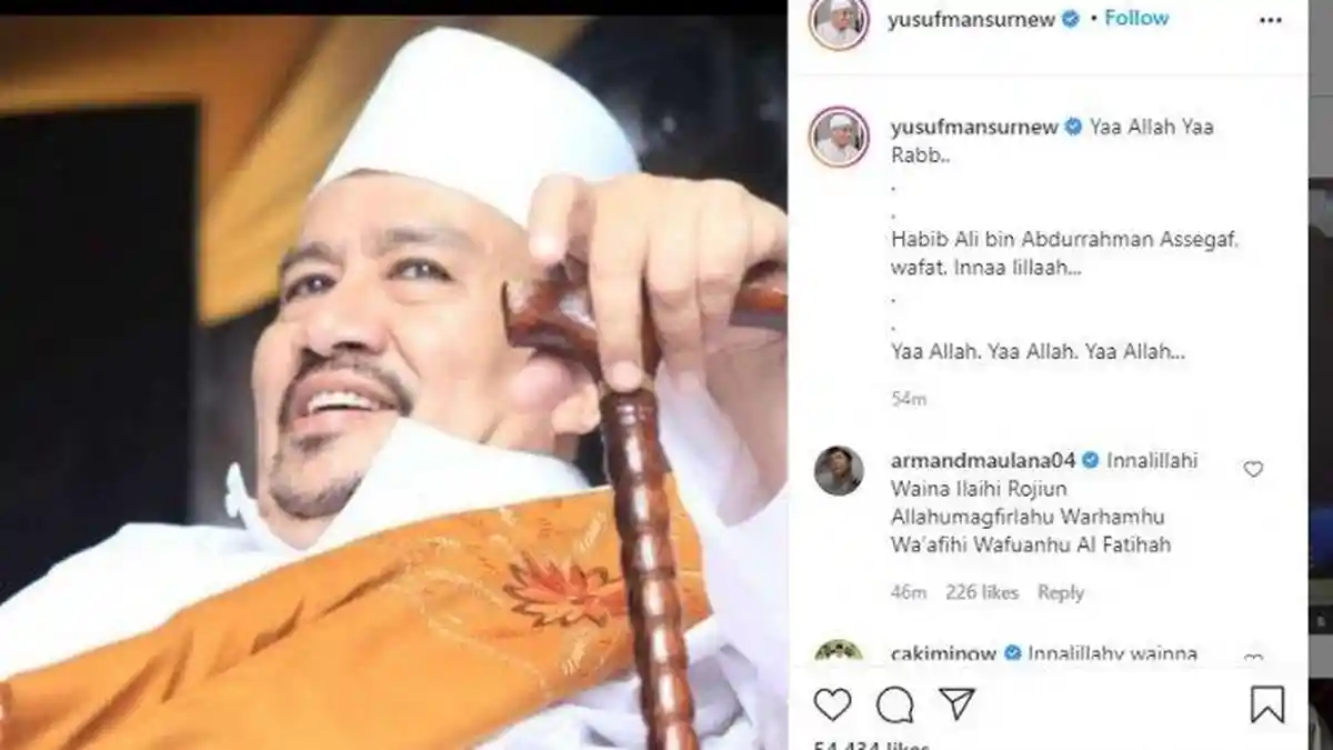 Innalillahi, Habib Ali Assegaf Meninggal Dunia, Begini Kondisinya Saat Masuk Rumah Sakit