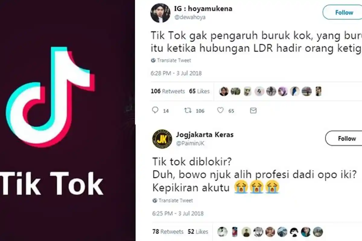 Tik Tok Diblokir, Ini Sejumlah Komentar Kocak dari Netizen, Lucu-lucu!