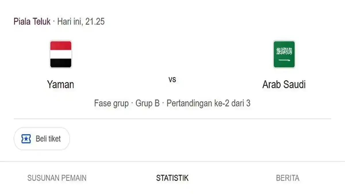 Prediksi Skor dan Susunan Pemain Yaman vs Arab Saudi, Adu tajam Al-Dahi dan Al-Shehri