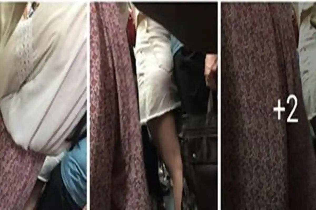 Kondisi Kereta sedang Berdesak-desakan, Kelakuan Pria ini Buat Muak, Buat Wanita Risih Melihatnya