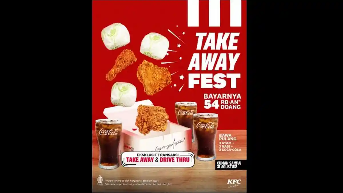 Promo Kuliner Minggu, Makan Kenyang Bertiga di KFC Cuma Rp54 Ribuan