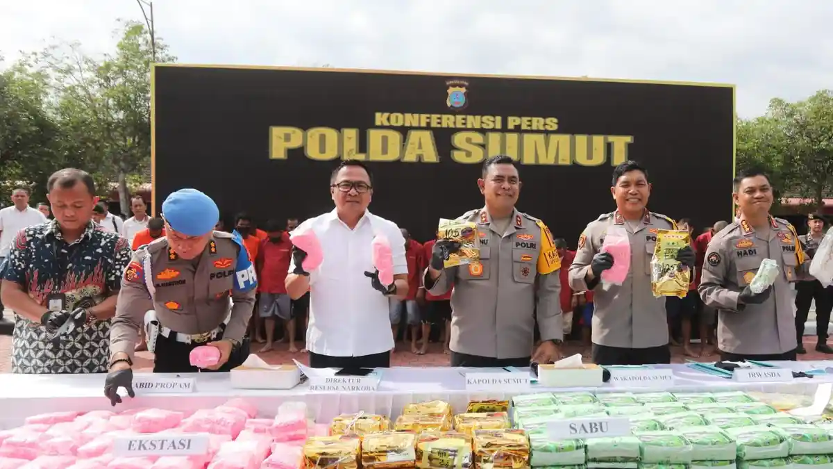 Polda Sumut Selamatkan 10,7 Juta Jiwa dari Ancaman Narkoba Sepanjang Tahun 2024