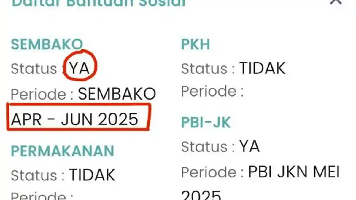 Cara Cek BPNT September 2025 Lewat HP, Ini Tanda Bantuan Cair, Jadwalnya cekbansos.kemensos.go.id