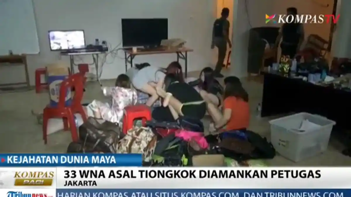 Polisi Grebek Empat Rumah Tempat Kejahatan Dunia Maya Warga Asing