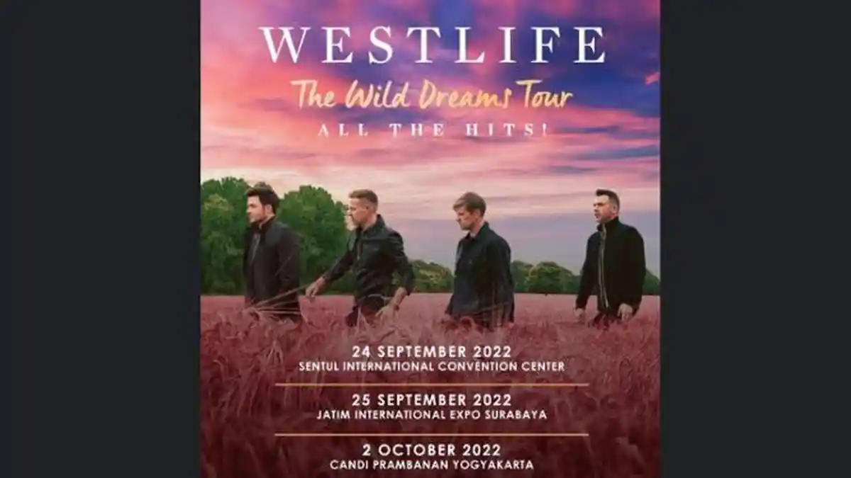 Westlife Akan Gelar Konser di Candi Prambanan Jogja dan Surabaya, Ini Harga Tiket dan Cara Belinya