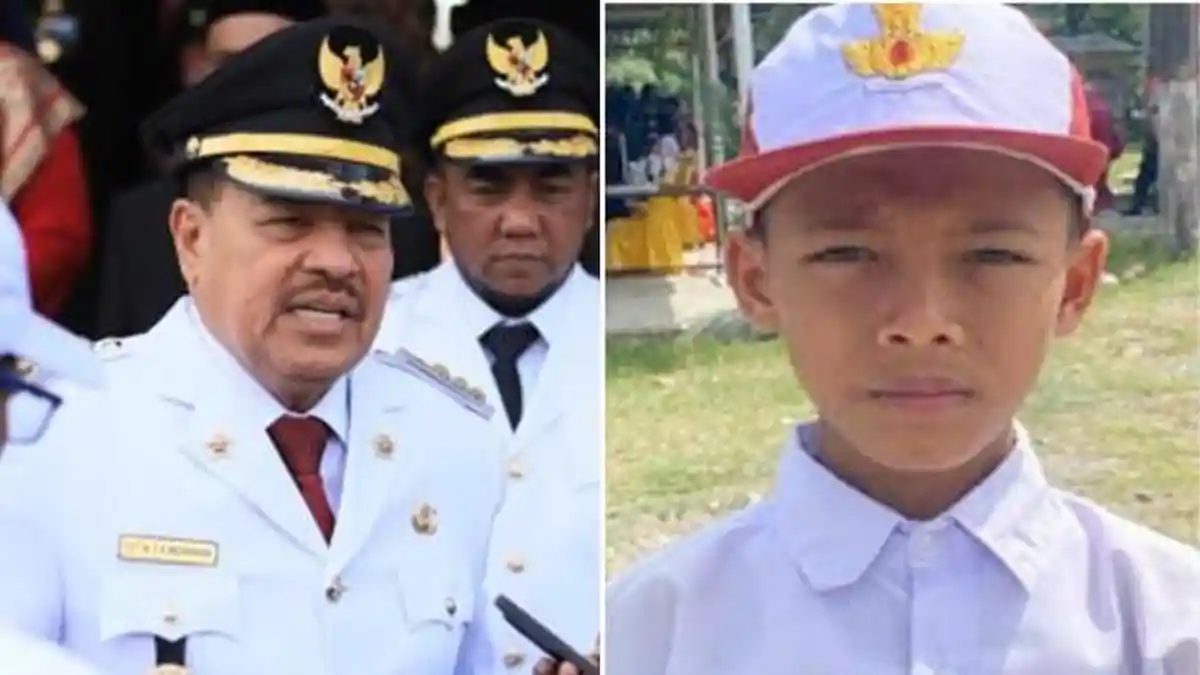 INI Janji Bupati ke Bocah SD yang Nekat Panjat Tiang Bendera, Ada yang Tandai Prabowo Minta Jadi TNI