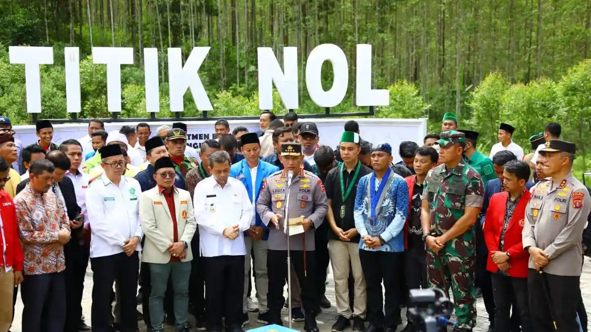 Kapolri Gelorakan Visi Indonesia Emas 2045 saat Gelar Bakti Kesehatan di Titik 0 IKN
