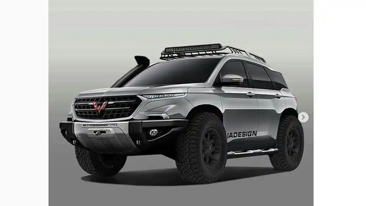 Modifikasi Wuling Almaz, Ganti Bumper dan Pakai Roda Besar Jadi Makin Gagah